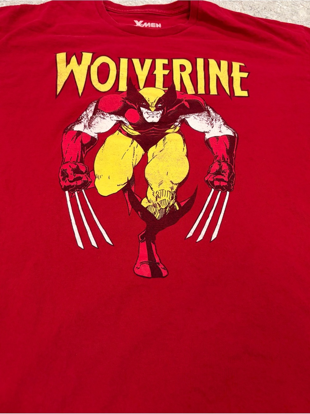 Wolverine X-Men Graphic Tee - Red-XXL